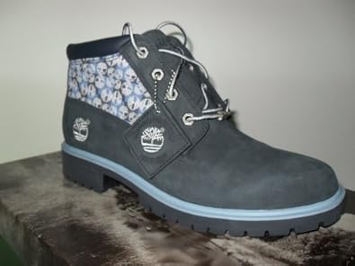 WOMEN'S TIMBERLAND NAVY WATERPROOF PATTERN BOOT (77356), SIZE 6 M