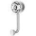 14 Gauge 8mm Clear Gem Vertical Hood Piercing -3/8" 2.5mm Rise