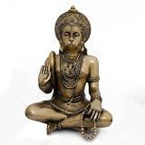 Handcrafted Lord Hanuman Sitting Statue & Sculpture