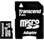 Transcend 4 GB microSDHC Class 6 Flash Memory Card TS4GUSDHC6E