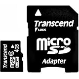 Transcend 4 GB microSDHC Class 6 Flash Memory Card TS4GUSDHC6E