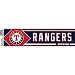 Texas Rangers - Logo & Name Bumper Sticker