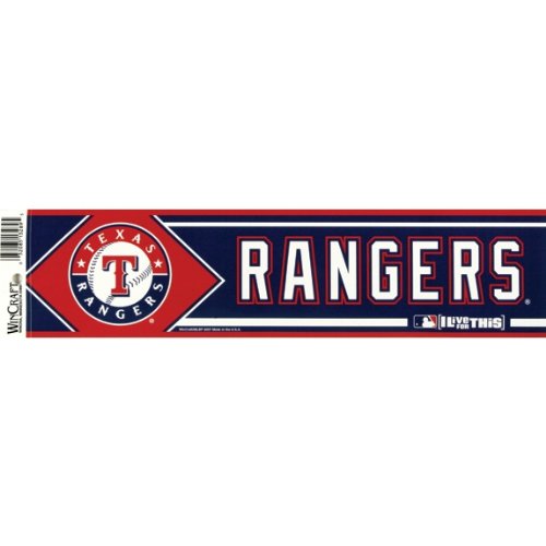 Texas Rangers - Logo & Name Bumper Sticker