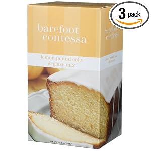 Barefoot Contessa Lemon Pound Cake and Glaze Mix, 22.4-Ounce Boxes (Pack of 3) by Barefoot Contessa Pantry
