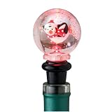 Penguin Lighted Snowglobe Bottle Topper