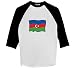 Azerbaijan Flag - Raglan 3/4 Sleeve T-Shirt