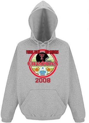 Buy 2008 Gator Bowl Champions Texas Tech Team Hoodie by Mark Scot