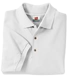 Stedman by Hanes 7-Ounce Pique Knit Sport Shirt,S, White
