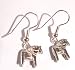 Sterling Silver Scandinavian Norsk Dalahast Horse  Earrings