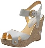Ivanka Trump Women's Hali Wedge Sandal,White,9 M US