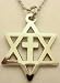 Messianic Star of David Jews for Jesus Christians for Isreal Cross Pendant Necklace w/chain