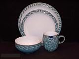 Denby Azure Shell 4 Pc Place Setting