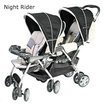 Combi Caterpillar Tandem Twin Pushchair - nightrider