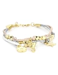 Ettika "Satin Cord" Beaded Earth "Satin Cord" Bracelet Charms