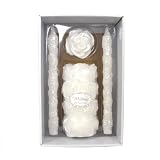 Wedding Unity Candle Gift Set Rose Pillars