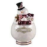 Grasslands Road Winter Settings 7-1/2-Inch by 12-1/4-Inch Snowman Cookie Jar