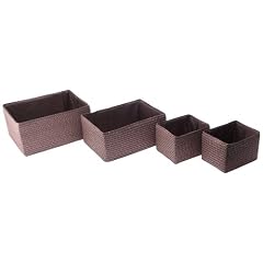 Kela 31279 Korb-Set RIMOSSA 4 St�ck aus Stroh braun