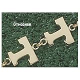 Tennessee Volunteers Solid 10K Gold ''T'' Bracelet 7 1/2''