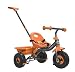Hudora 10245 - Dreirad SX-1, Eva Reifen 21,6 cm (8,5 Zoll), Schubstange, grau / orange