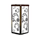 Mr. Light Circles Design Glass Solar Projection Lantern with Bronze Plated Finish
