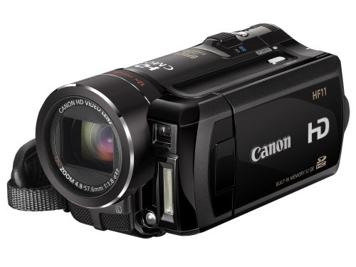 Canon AVCHD Camcorder HF11 (SD/SDHC-Card, 32 GB Dual Flash Memory, 6,9 cm (2,7 Zoll) Display, 12-fach optischer Zoom)