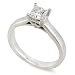 1/2 ctw 14k White Gold Princess Cut Diamond Engagement Ring (HI/I1)