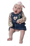 John Deere Infant Denim Pink Skirtall 4 Piece Layette Set