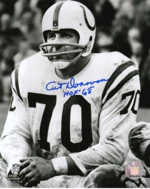 Art Donovan signed Baltimore Colts 8x10 Photo HOF68
