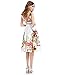 Ever Pretty Women's Double V-Neck Floral Printed Satin Short Party Dress 03381