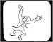 Decorated Mouse Pad with man, 