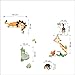 Cute Animal Wall Sticker DIY Removable Art Vinyl Quote Wall Sticker Decal Mural Home Room Decoration Kid's Room Decoration