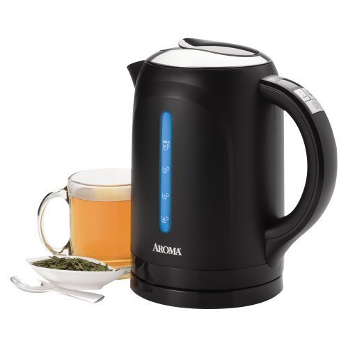 Aroma Gourmet 6-Cup Digital Electric Kettle - Black (1.5-Liter)
