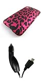 HTC Inspire 4G (AT&T) Premium Combo Pack - Hot Pink and Black Leopard Spots ....