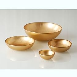 Recycled Glass Bowls (Gold)