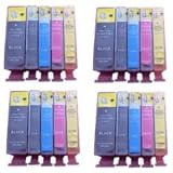 4 Sets - 4x BCI-3 Black, 4x BCI-6 Black, 4x BCI-3 Cyan, 4x BCI-3 Magenta, 4x BCI-3 Yellow - Compatible Ink Cartridges for Canon Pixma MP780 / MP 780 Printer by GFS