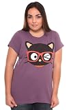 Torrid Plus Size Doe - Purple Chococat Nerd Crew Tee