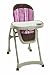 Evenflo Right Height High Chair, Pink Georgia Stripe