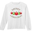 Merry Christmas Holiday Ornaments Graphic long sleeve t-shirt for adults