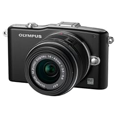 Olympus Pen E-PM1 Systemkamera (12 Megapixel, 7,6 cm (3 Zoll) Display, bildstabilisiert) schwarz mit 14-42mm Objektiv schwarz