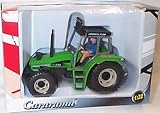 cararama green cornwell farm tractor with figure 1.32 scale toy modelIMAGE