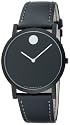 Movado Men's Classic Museum Black Leather Strap Watch #0606255