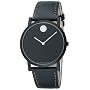 Movado Men's Classic Museum Black Leather Strap Watch #0606255