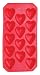 Bar Craft Coloured Flexible Novelty Ice Cube Tray - Heart Shaped, Display Boxed