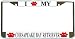 All Products : I Love My Chesapeake Bay Retriever Paw Prints Dog Chrome Metal License Plate Frame Holder