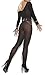 Amoretu Womens Stretchy Long Sleeves Crotchless Bodystocking Lingerie