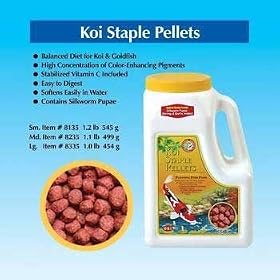 Imperial Garden Products OSI Koi Staple Pellets Color Enhancing Floating Fish Food Medium 1.1lb