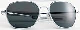 Chrome Frame - Smoke Lenses 52mm Pilots Aviator Sunglasses w Case by