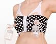 PumpEase Fabulous 50s Collection hands-free pumping bra - Galaxie Black - M