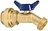 GripWerks P183-8-12 Push-Fit Hose Bibb Valve with 1/4-Turn and No-Kink Design, Brass, 1/2-Inch