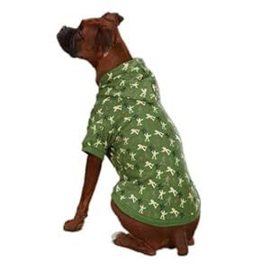 Zack & Zoey Polyester/Cotton Special Ops Dog Hoodie, Small, Army Green